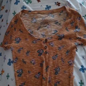 Arizona Jean Co. Mustard yellow crop top